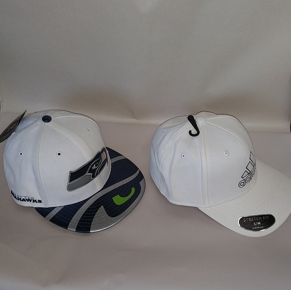 2 New White Hats / Baseball Caps ~ NWT - Picture 8 of 16